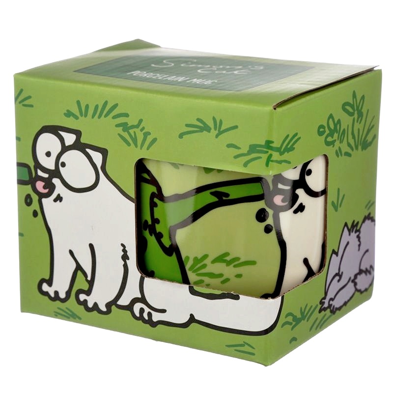 Hrnek 300 ml, Simon’s Cat, zelený