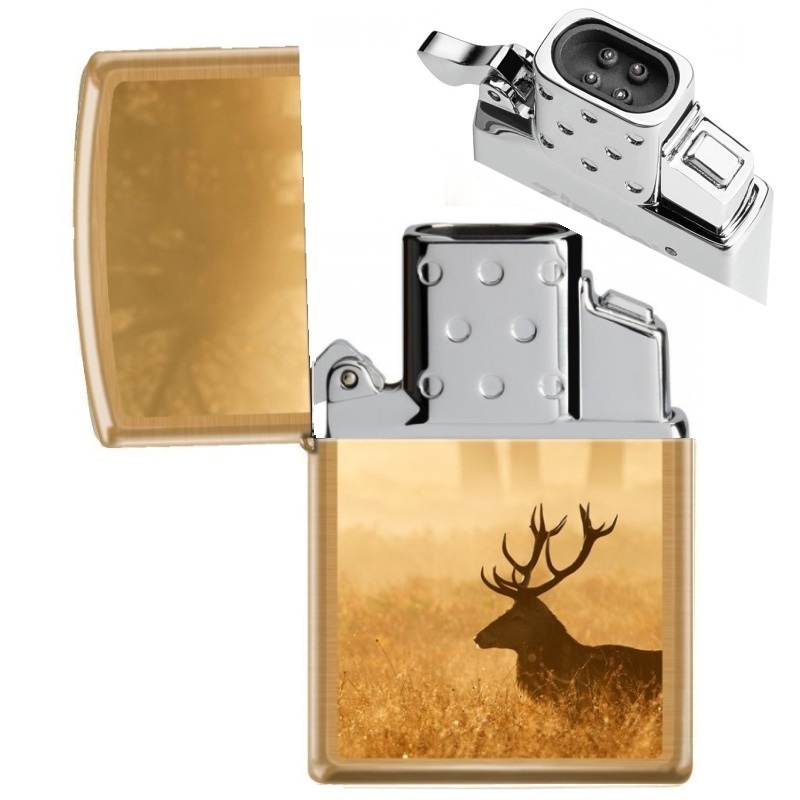 Zapalovač Zippo 26934 Deer in the Mist , plazmový, USB