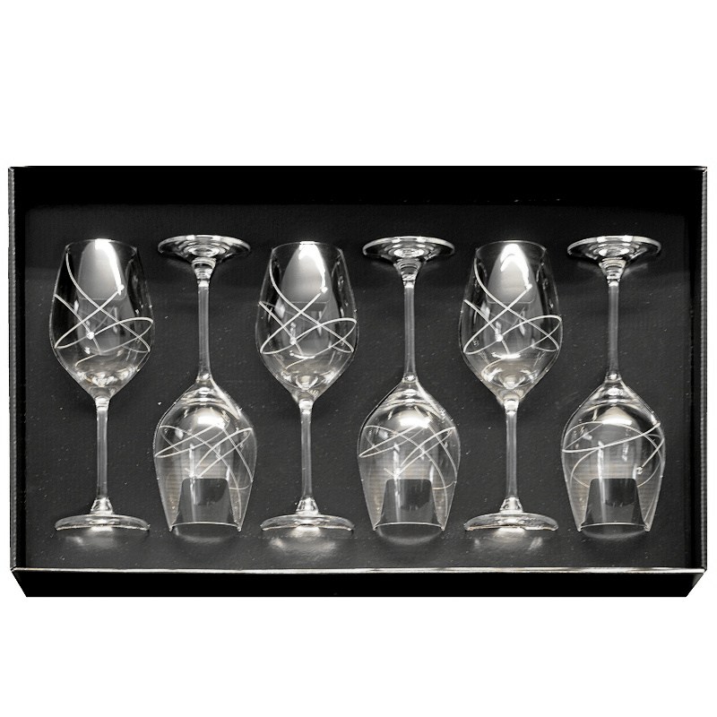 Sklenka 360 ml víno 6ks, Celebration Crystals, Atomy