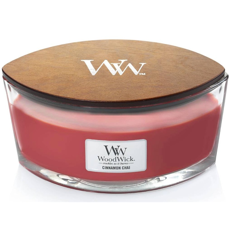 Svíčka WoodWick Cinnamon Chai, loď