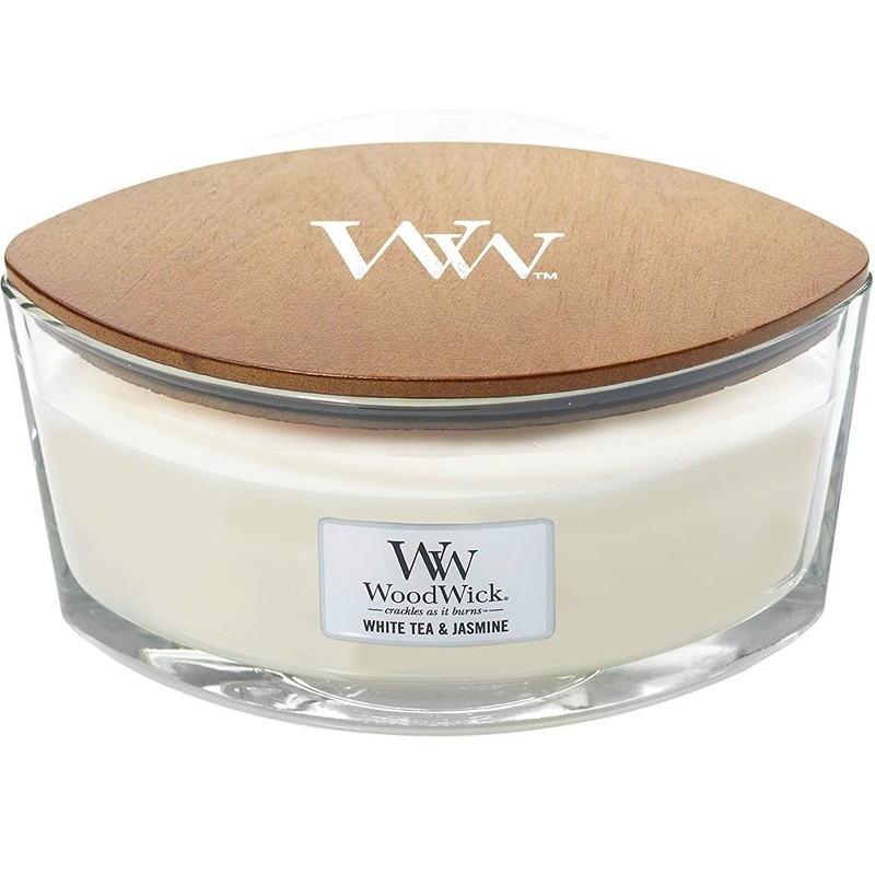 Svíčka WoodWick White Tea & Jasmine, loď