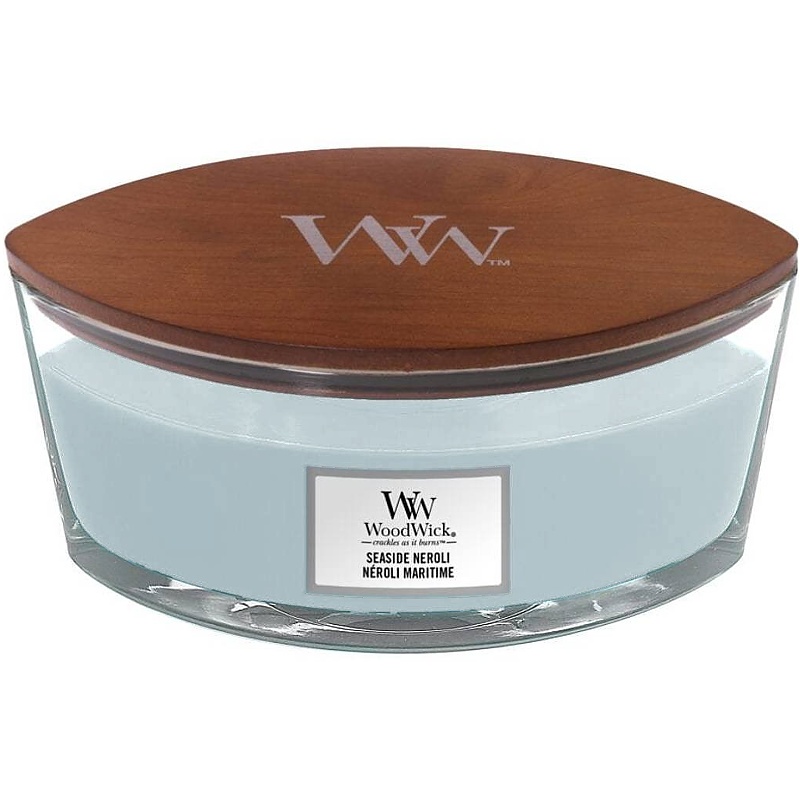 Svíčka WoodWick Seaside Neroli, loď