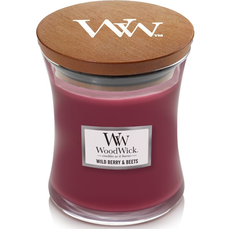 Svíčka WoodWick Wild Berry & Beets, váza, střední