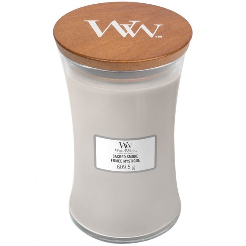 Svíčka WoodWick Sacred Smoke váza, velká