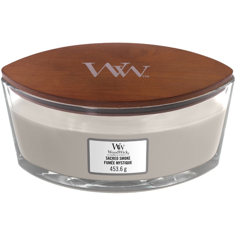 Svíčka WoodWick Sacred Smoke, loď