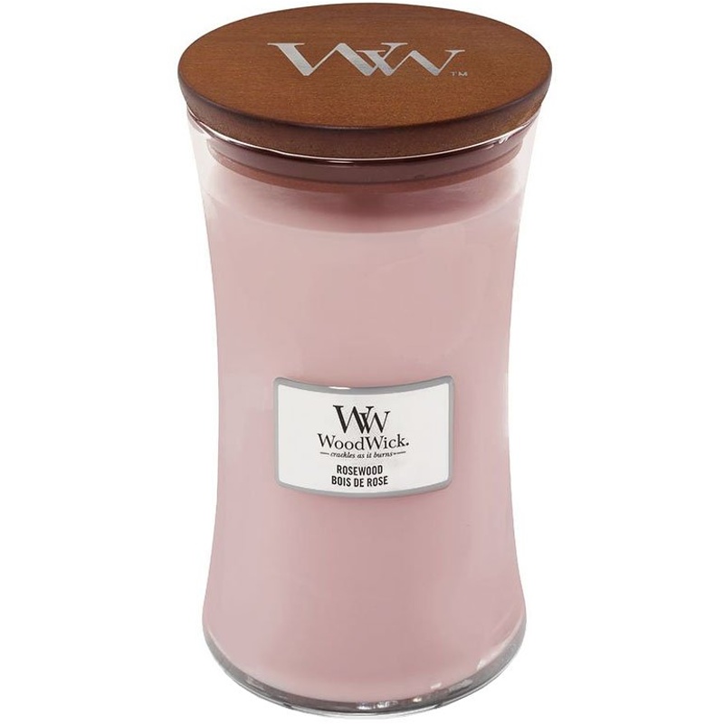 Svíčka WoodWick Rosewood, váza, velká