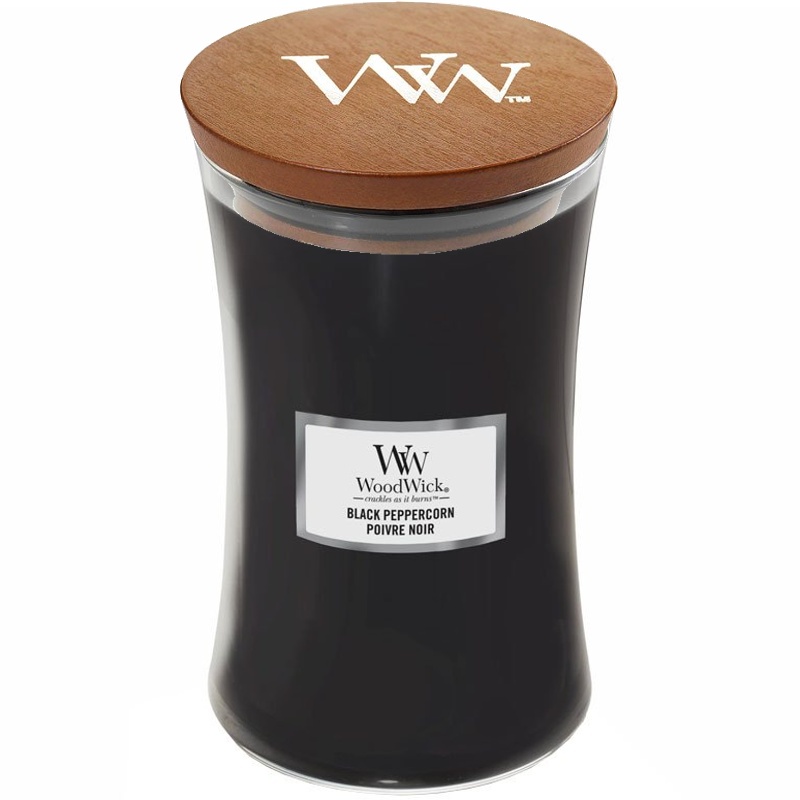 Svíčka WoodWick Black Peppercorn, váza, velká