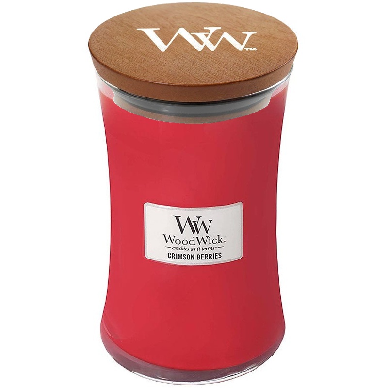 Svíčka WoodWick Crimson Berries, váza, velká