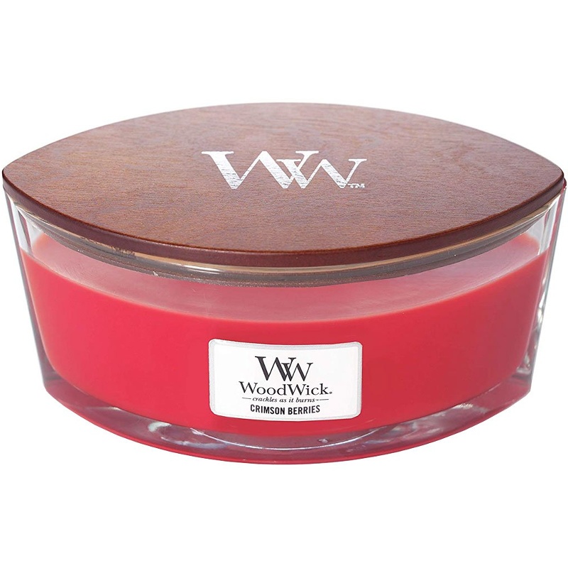 Svíčka WoodWick Crimson Berries, loď