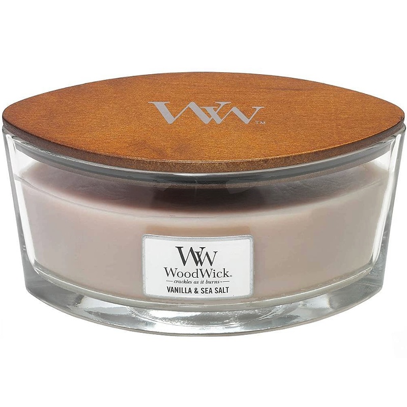 Svíčka WoodWick Vanilla & Sea Salt, loď