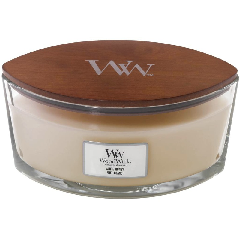Svíčka WoodWick White Honey, loď