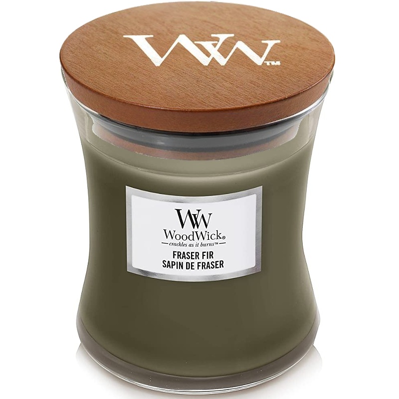 Svíčka WoodWick Frasier Fir, váza, střední
