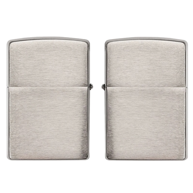 Zapalovač Zippo 21006 Brushed Chrome, plynový, dvoutryskový