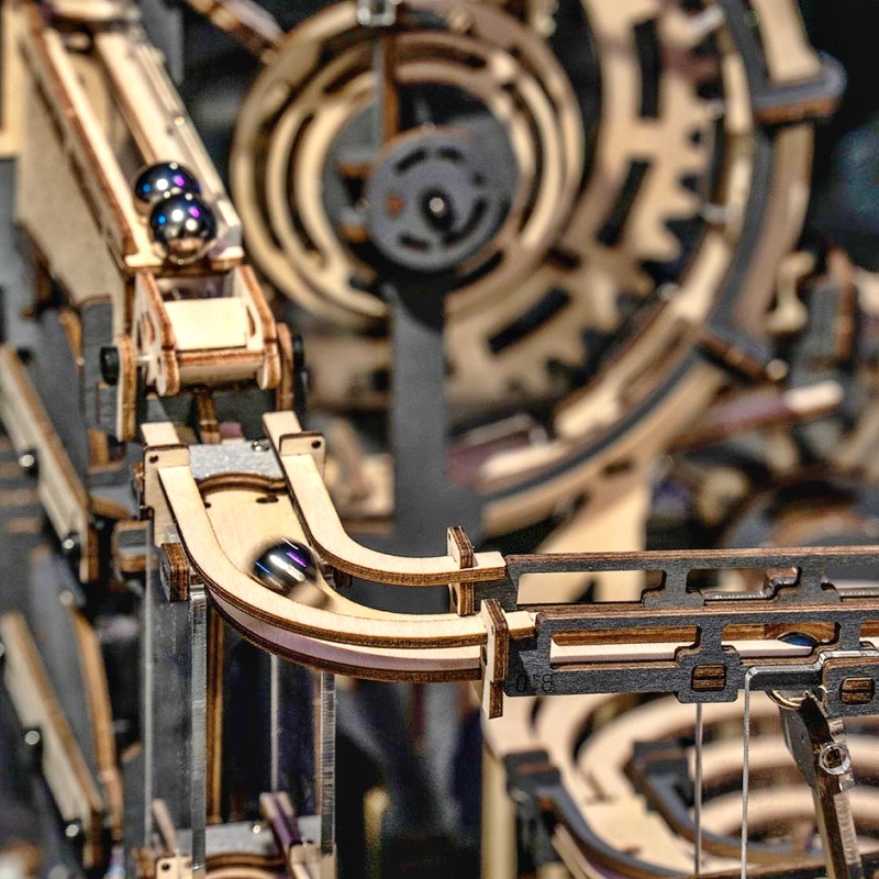 XX Dřevěná 3D stavebnice Město překážek RoboTime