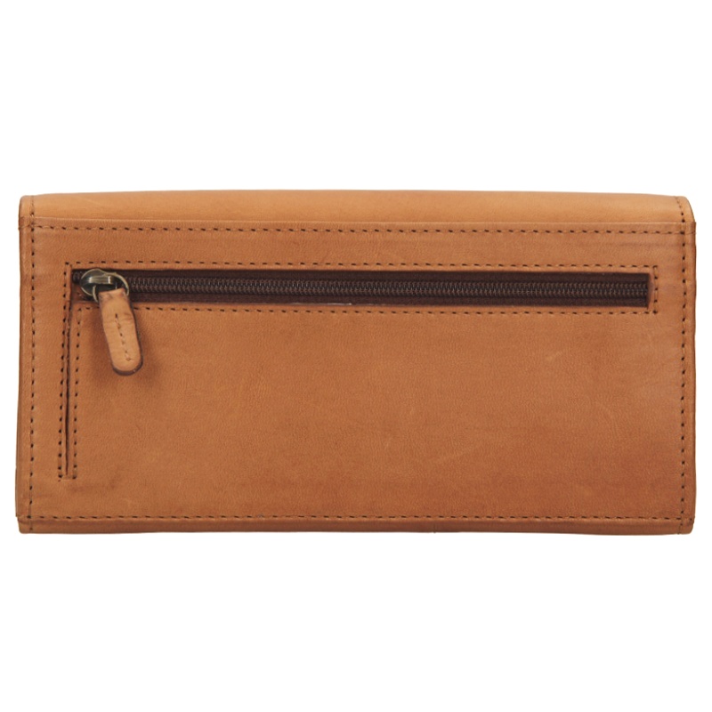 Dámská kožená peněženka Brown s všivkou 6011/V